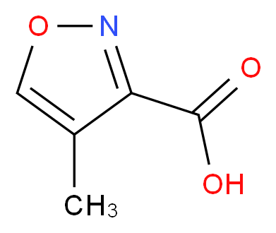 4-methyl-1,2-oxazole-3-carboxylic acid_分子结构_CAS_215872-46-1