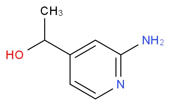 1-(2-Amino-pyridin-4-yl)-ethanol_分子结构_CAS_885266-91-1)