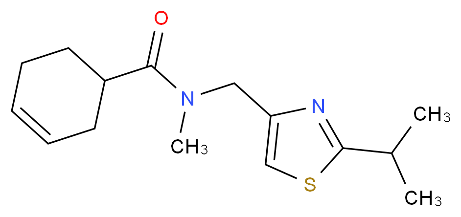 N-[(2-isopropyl-1,3-thiazol-4-yl)methyl]-N-methyl-3-cyclohexene-1-carboxamide_分子结构_CAS_)