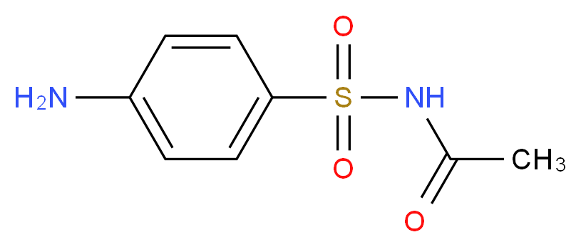 N-(4-aminobenzenesulfonyl)acetamide_分子结构_CAS_144-80-9