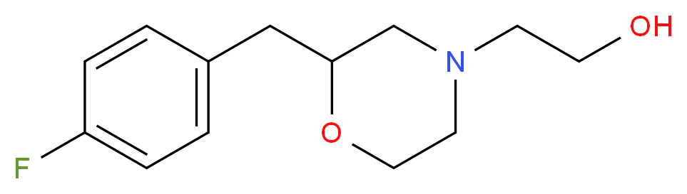 2-[2-(4-fluorobenzyl)-4-morpholinyl]ethanol_分子结构_CAS_)