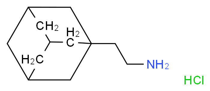 2-(1-adamantyl)ethanamine hydrochloride_分子结构_CAS_26482-53-1)