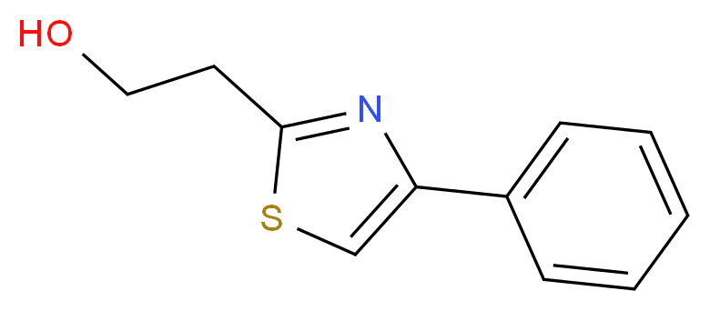 2-(4-phenyl-1,3-thiazol-2-yl)ethanol_分子结构_CAS_696602-83-2)