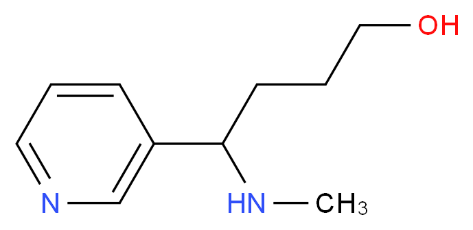 4-(methylamino)-4-(pyridin-3-yl)butan-1-ol_分子结构_CAS_59578-64-2