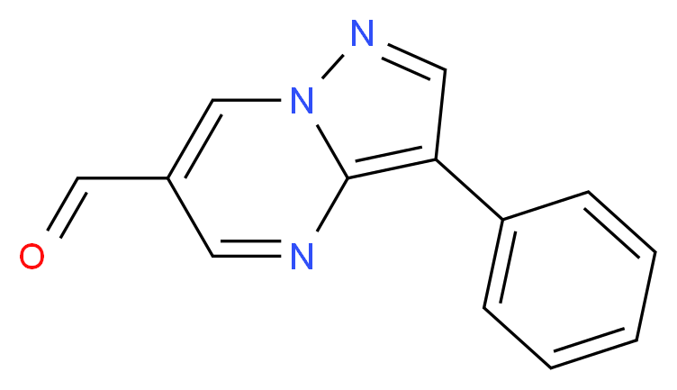 3-Phenylpyrazolo[1,5-a]pyrimidine-6-carbaldehyde_分子结构_CAS_)