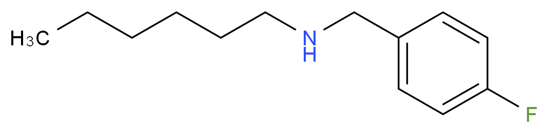 4-Fluoro-N-n-hexylbenzylamine_分子结构_CAS_869944-64-9)