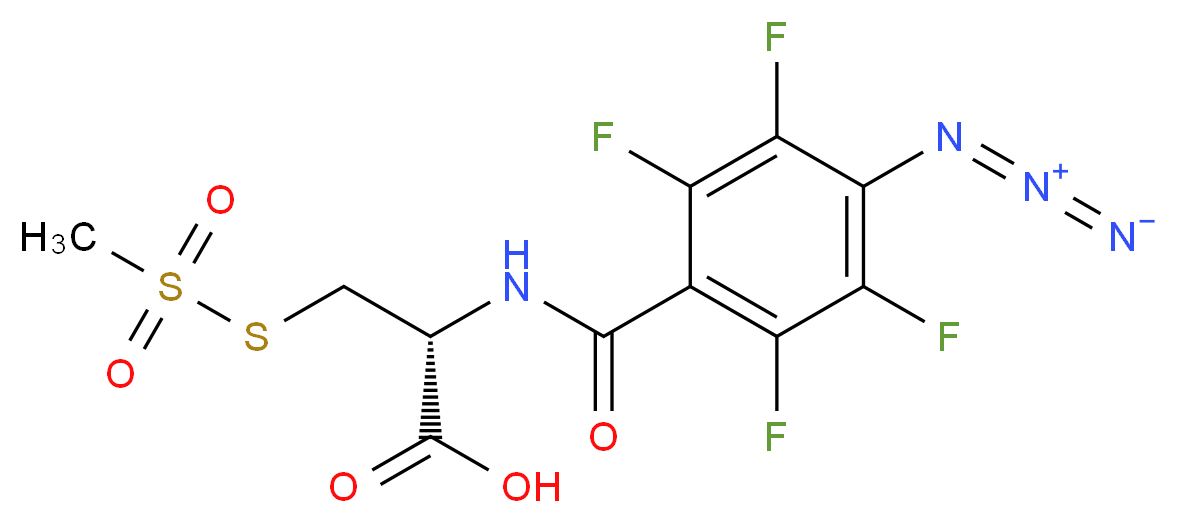 4-Azido-2,3,5,6-tetrafluorobenzamido-L-cysteine Methanethiosulfonate_分子结构_CAS_352000-06-7)