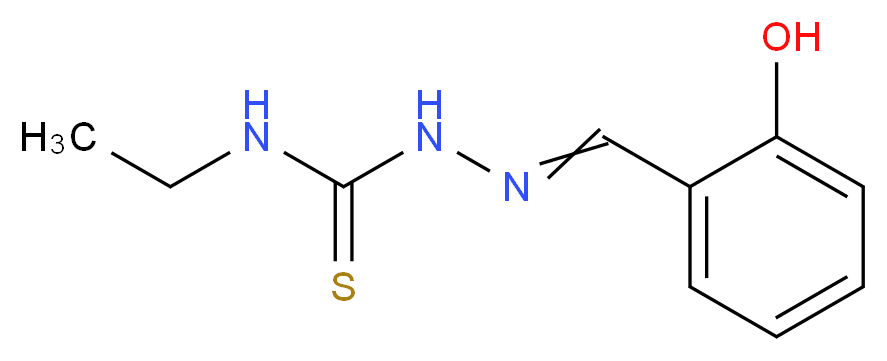 2-羟基苯甲醛 N-乙基硫代缩氨脲_分子结构_CAS_76572-70-8)