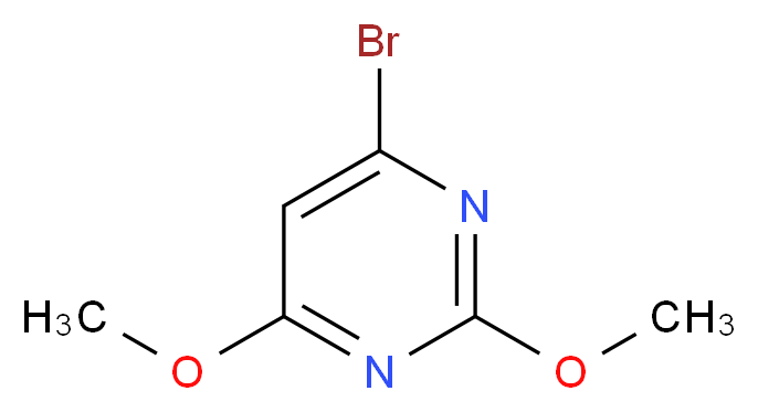 4-BroMo-2,6-diMethoxypyriMidine_分子结构_CAS_60186-89-2)