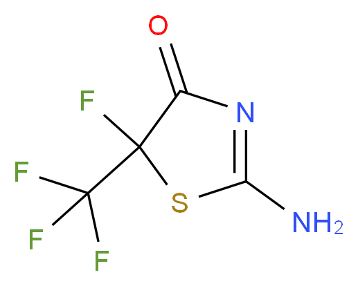 2-Amino-5-fluoro-5-(trifluoromethyl)-4,5-dihydro-1,3-thiazol-4-one_分子结构_CAS_13973-15-4)