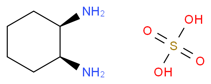 (1R,2S)-cyclohexane-1,2-diamine; sulfuric acid_分子结构_CAS_65433-80-9