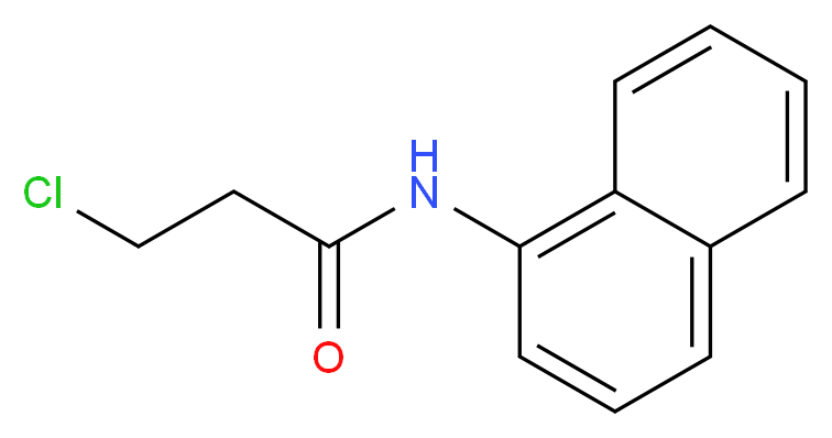 3-chloro-N-1-naphthylpropanamide_分子结构_CAS_22302-59-6)