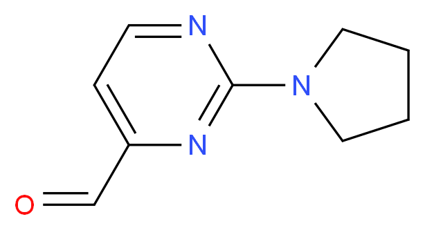 2-(pyrrolidin-1-yl)pyrimidine-4-carbaldehyde_分子结构_CAS_944901-16-0