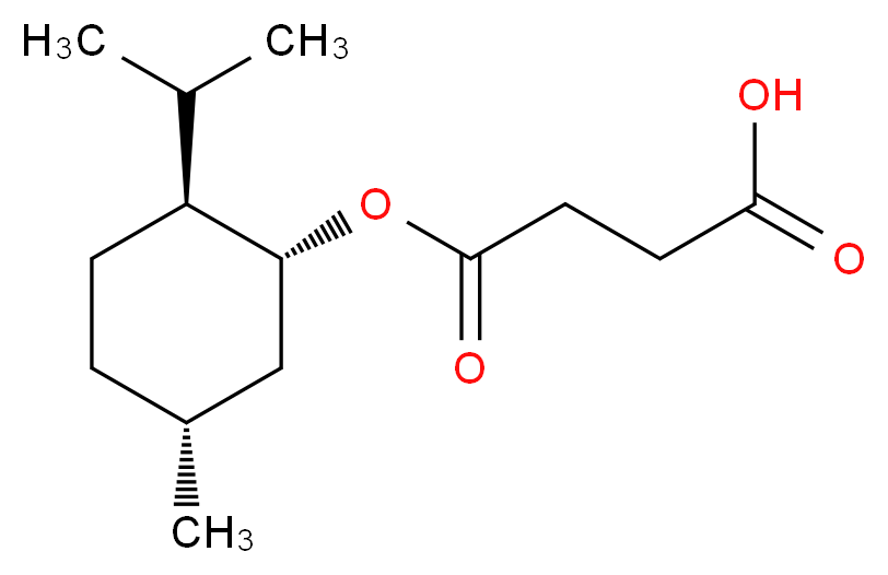 4-{[(1R,2S,5R)-5-methyl-2-(propan-2-yl)cyclohexyl]oxy}-4-oxobutanoic acid_分子结构_CAS_77341-67-4