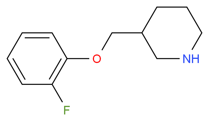 3-(2-fluorophenoxymethyl)piperidine_分子结构_CAS_768358-04-9