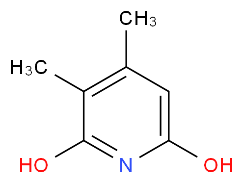 3,4-dimethylpyridine-2,6-diol_分子结构_CAS_84540-47-6