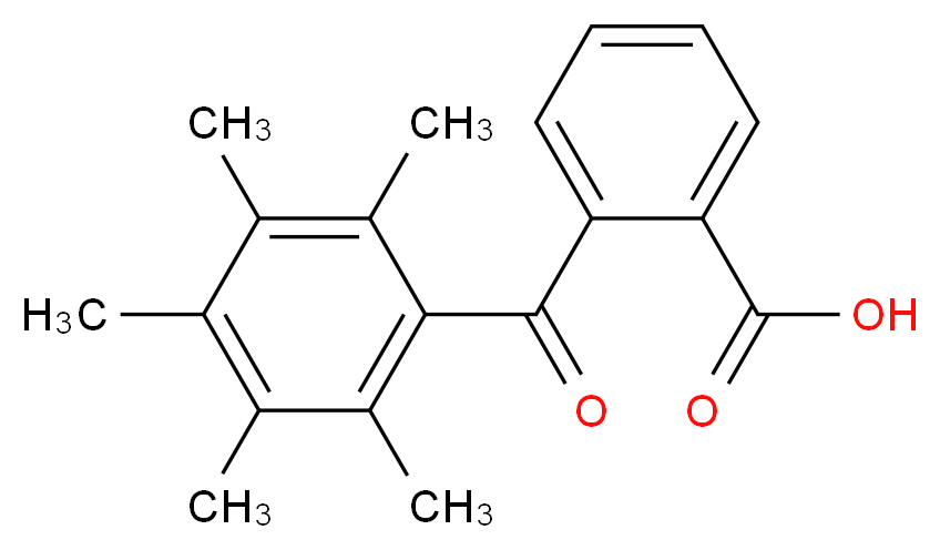 2-pentamethylbenzoylbenzoic acid_分子结构_CAS_111385-66-1