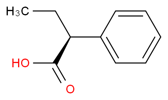 (S)-(+)-2-苯基丁酸_分子结构_CAS_4286-15-1)