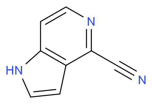 1H-Pyrrolo[3,2-c]pyridine-4-carbonitrile_分子结构_CAS_1040682-68-5)