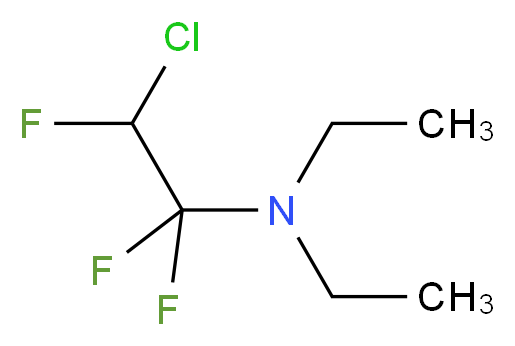 N,N-二乙基(2-氯-1,1,2-三氟乙基)胺_分子结构_CAS_357-83-5)