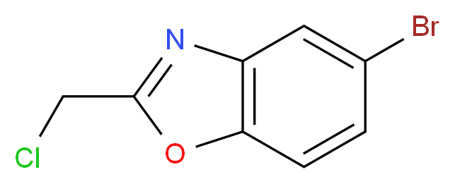 5-Bromo-2-(chloromethyl)-1,3-benzoxazole_分子结构_CAS_)