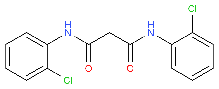 N,N'-bis(2-chlorophenyl)propanediamide_分子结构_CAS_28272-93-7