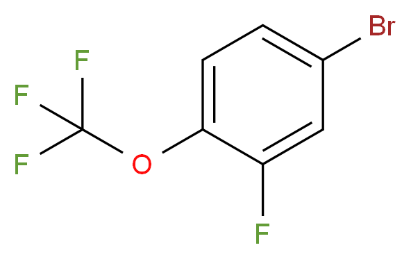 4-溴--2-氟-1-(三氟甲氧基)苯_分子结构_CAS_105529-58-6)