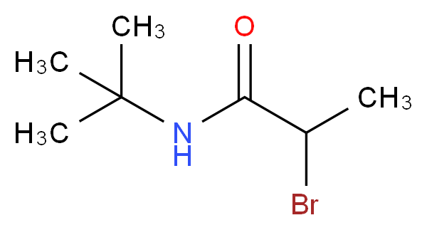 2-bromo-N-(tert-butyl)propanamide_分子结构_CAS_94318-80-6)