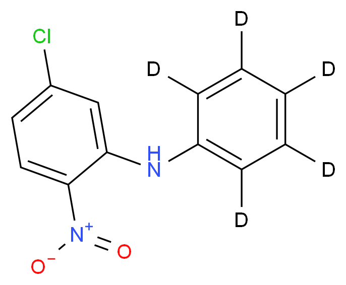 N-(5-chloro-2-nitrophenyl)(<sup>2</sup>H<sub>5</sub>)aniline_分子结构_CAS_129973-73-5