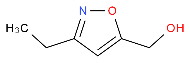 (3-Ethyl-isoxazol-5-yl)-methanol_分子结构_CAS_)