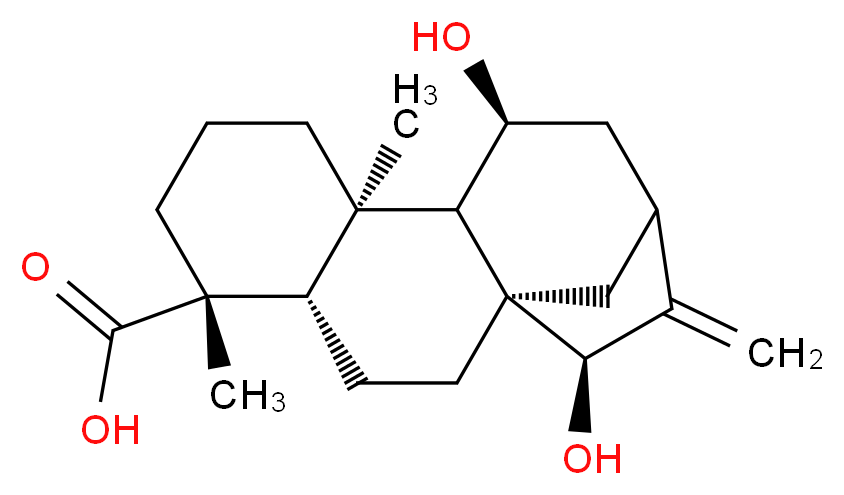 ent-11,15-Dihydroxykaur-16-en-19-oic acid_分子结构_CAS_57719-76-3)