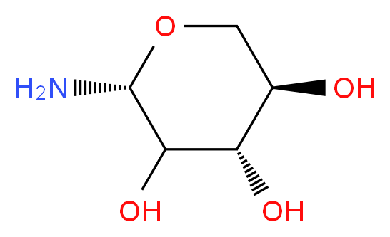 (2R,4S,5R)-2-aminooxane-3,4,5-triol_分子结构_CAS_43179-09-5