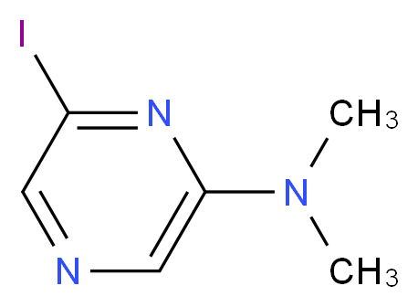 2-(N,N-Dimethylamino)-6-iodopyrazine_分子结构_CAS_125060-66-4)