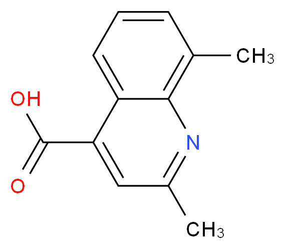 2,8-dimethylquinoline-4-carboxylic acid_分子结构_CAS_609822-00-6