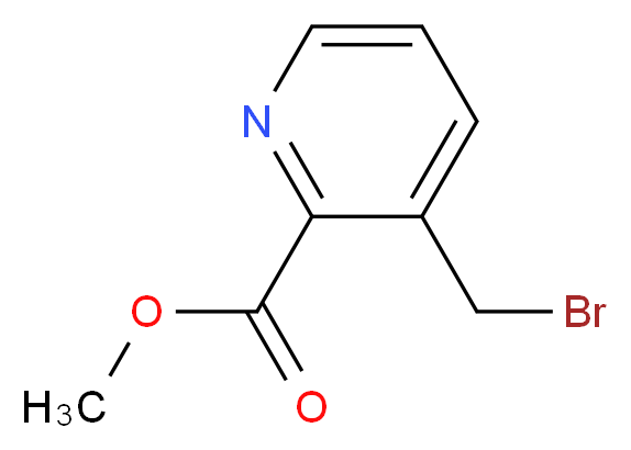 METHYL-3-BROMOMETHYLPYRIDINE-2-CARBOXYLATE_分子结构_CAS_116986-09-5)