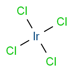 tetrachloroiridium_分子结构_CAS_10025-97-5