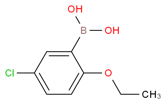 5-氯-2-乙氧基苯硼酸_分子结构_CAS_352534-86-2)