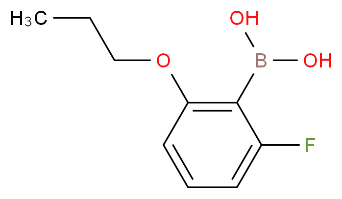 2-氟-6-丙氧基苯硼酸_分子结构_CAS_870777-18-7)