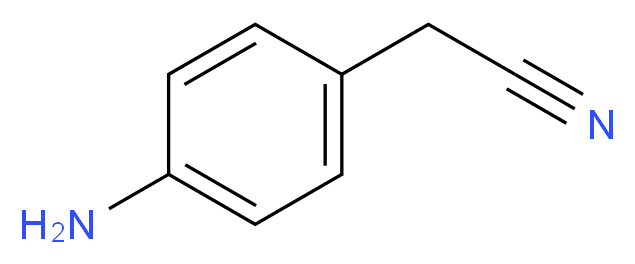 2-(4-aminophenyl)acetonitrile_分子结构_CAS_2973-50-4