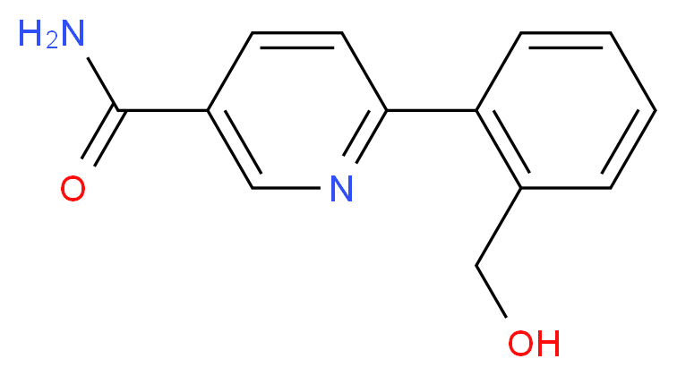 6-[2-(hydroxymethyl)phenyl]nicotinamide_分子结构_CAS_)