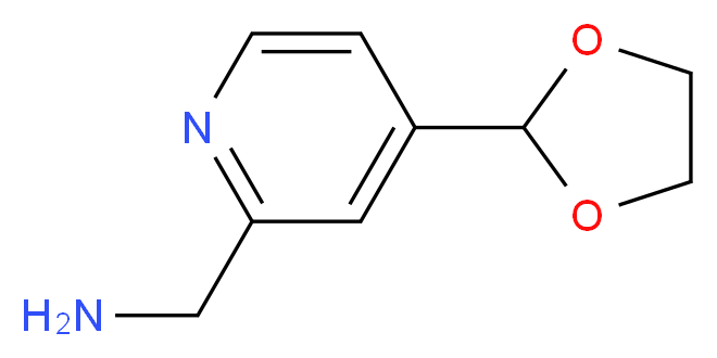 [4-(1,3-DIOXOLAN-2-YL)PYRIDIN-2-YL]METHYLAMINE_分子结构_CAS_)
