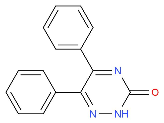 5,6-diphenyl-2,3-dihydro-1,2,4-triazin-3-one_分子结构_CAS_4512-00-9