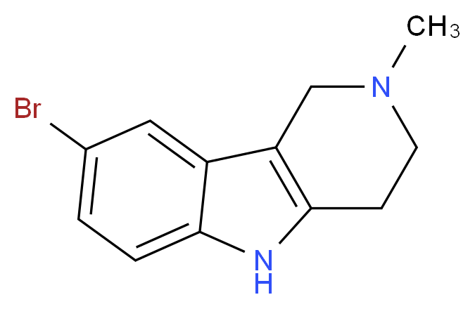 8-Bromo-2-methyl-2,3,4,5-tetrahydro-1H-pyrido[4,3-b]indole_分子结构_CAS_5055-01-6)