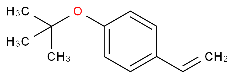 1-(tert-butoxy)-4-ethenylbenzene_分子结构_CAS_95418-58-9