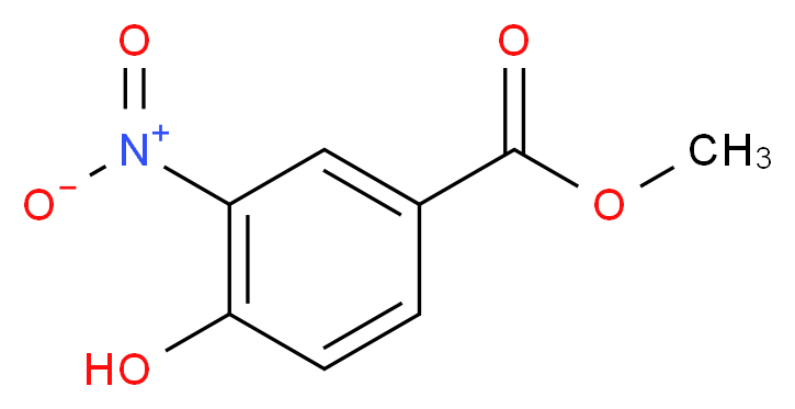 methyl 4-hydroxy-3-nitrobenzoate_分子结构_CAS_99-42-3