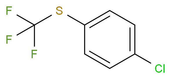 4-Chlorophenyl trifluoromethyl sulphide 98%_分子结构_CAS_407-16-9)