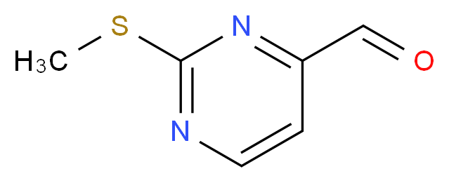 2-(methylthio)pyrimidine-4-carbaldehyde_分子结构_CAS_1074-68-6)