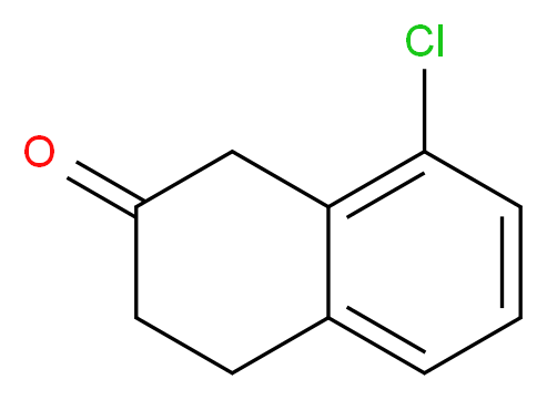 8-chloro-1,2,3,4-tetrahydronaphthalen-2-one_分子结构_CAS_82302-27-0