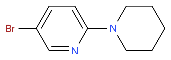 5-bromo-2-(piperidin-1-yl)pyridine_分子结构_CAS_149806-47-3