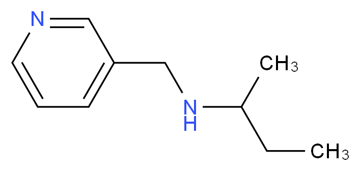 (butan-2-yl)(pyridin-3-ylmethyl)amine_分子结构_CAS_869941-70-8